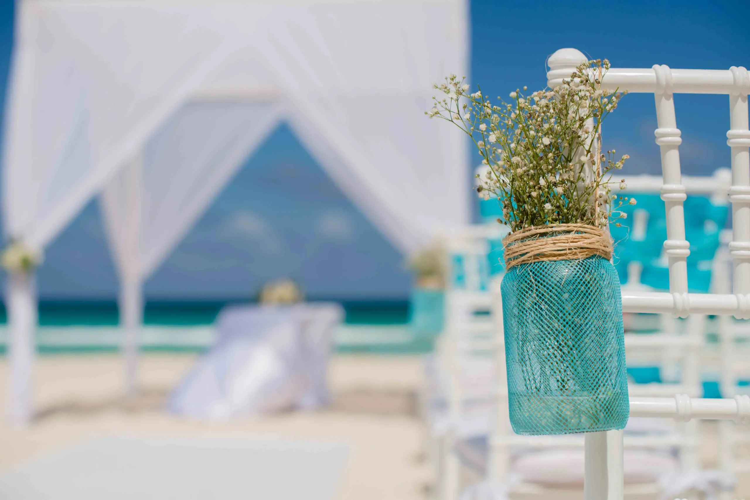 Beach wedding at Crown Paradise