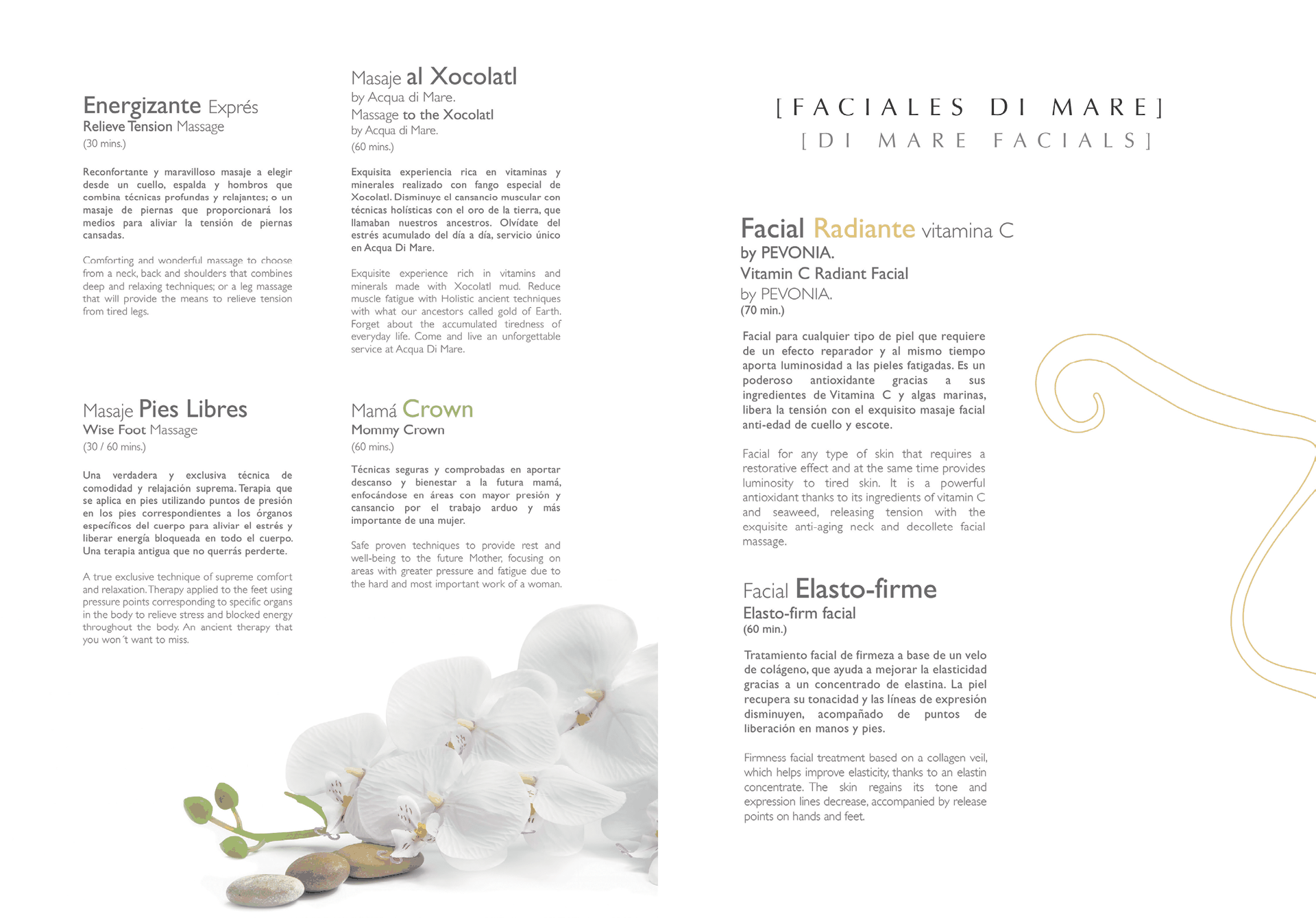 Mare di Relajación · Massages